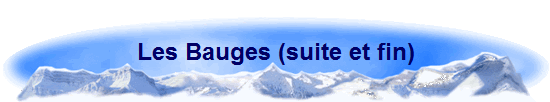 Les Bauges (suite et fin)