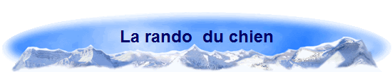 La rando  du chien