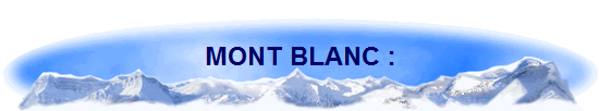 MONT BLANC :