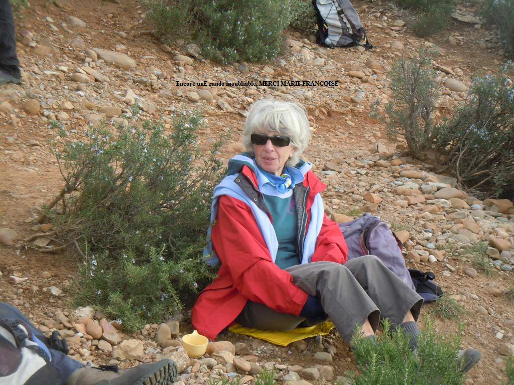 Encore unE rando inoubliable, MERCI MARIE FRANCOISE