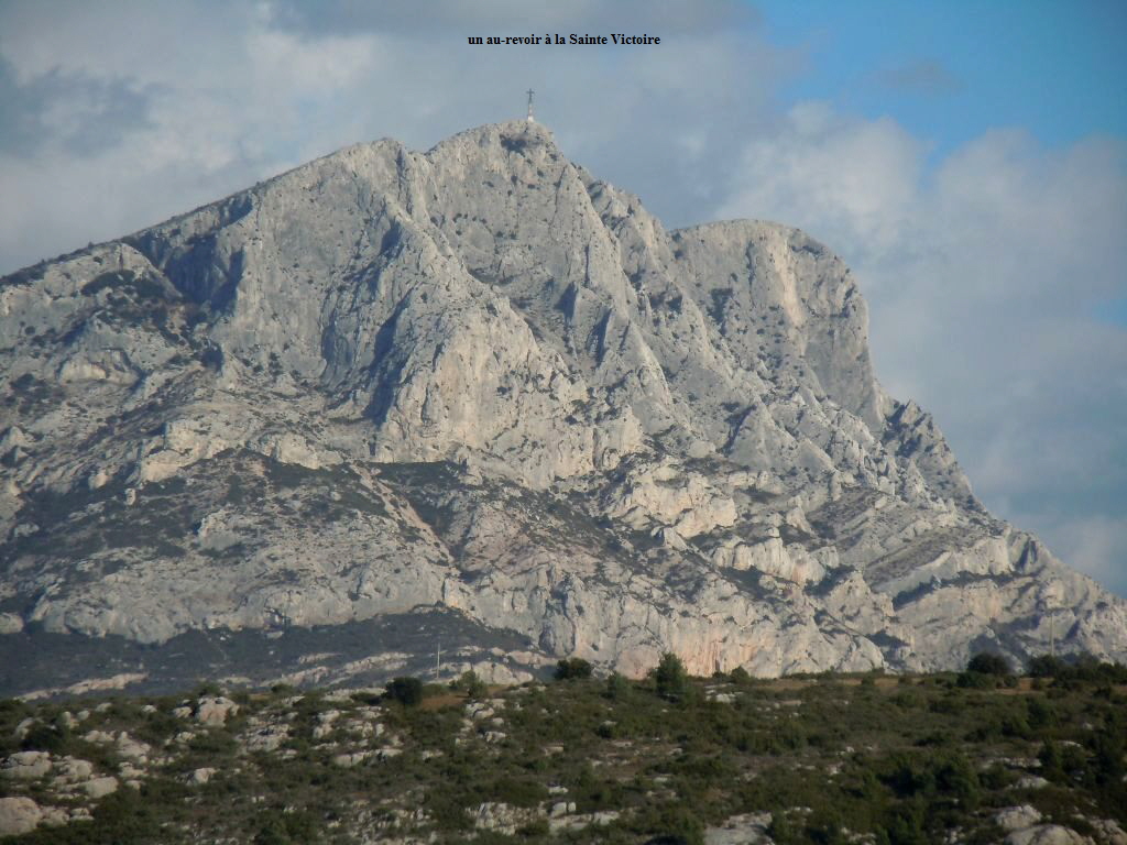 un au-revoir  la Sainte Victoire