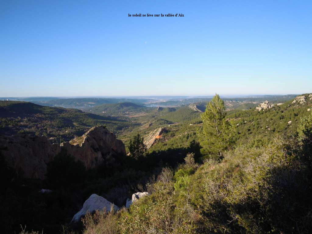 le soleil se lve sur la valle d'Aix