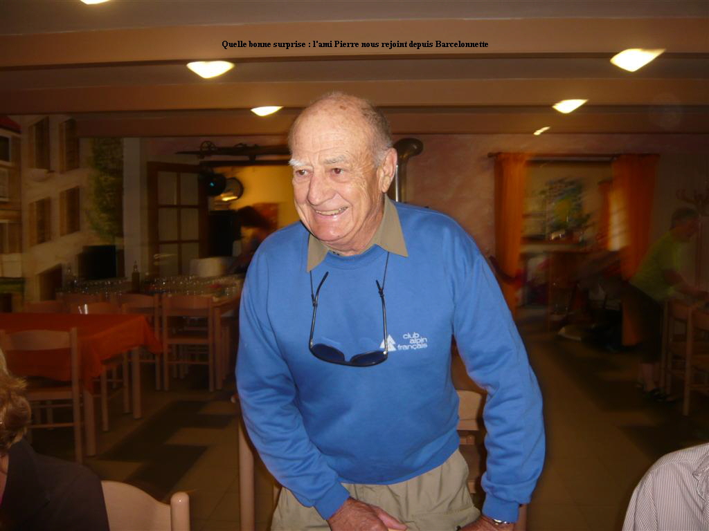 Quelle bonne surprise : l'ami Pierre nous rejoint depuis Barcelonnette