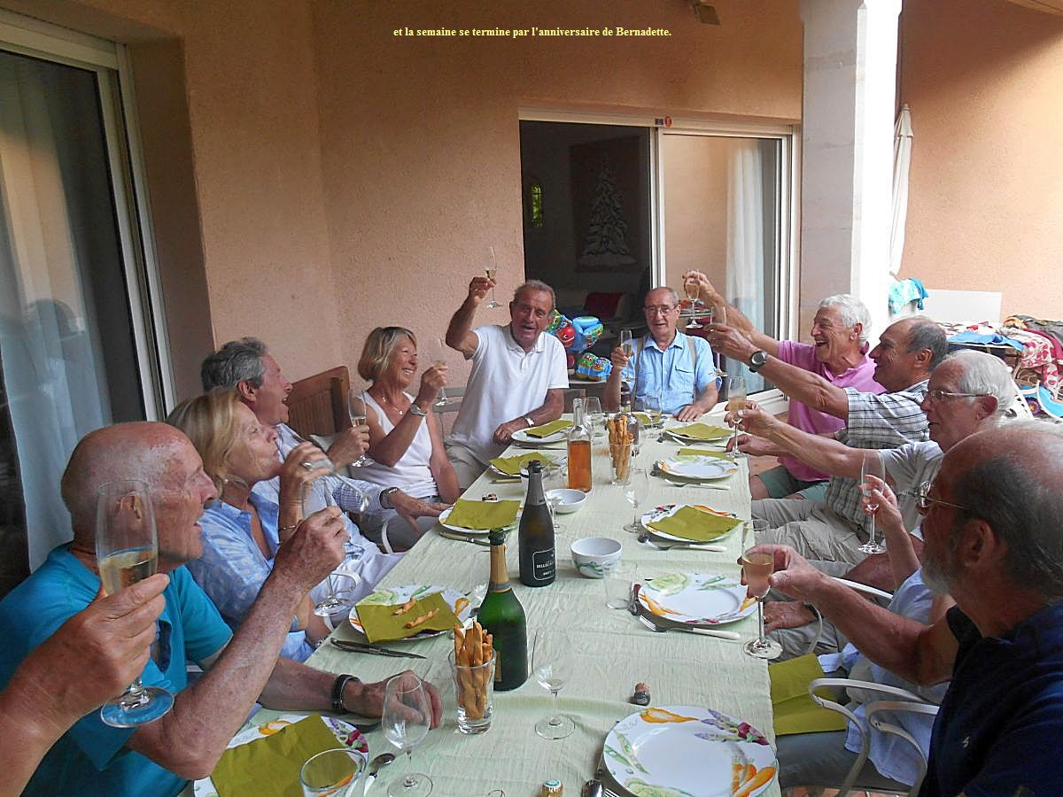 et la semaine se termine par l'anniversaire de Bernadette.
