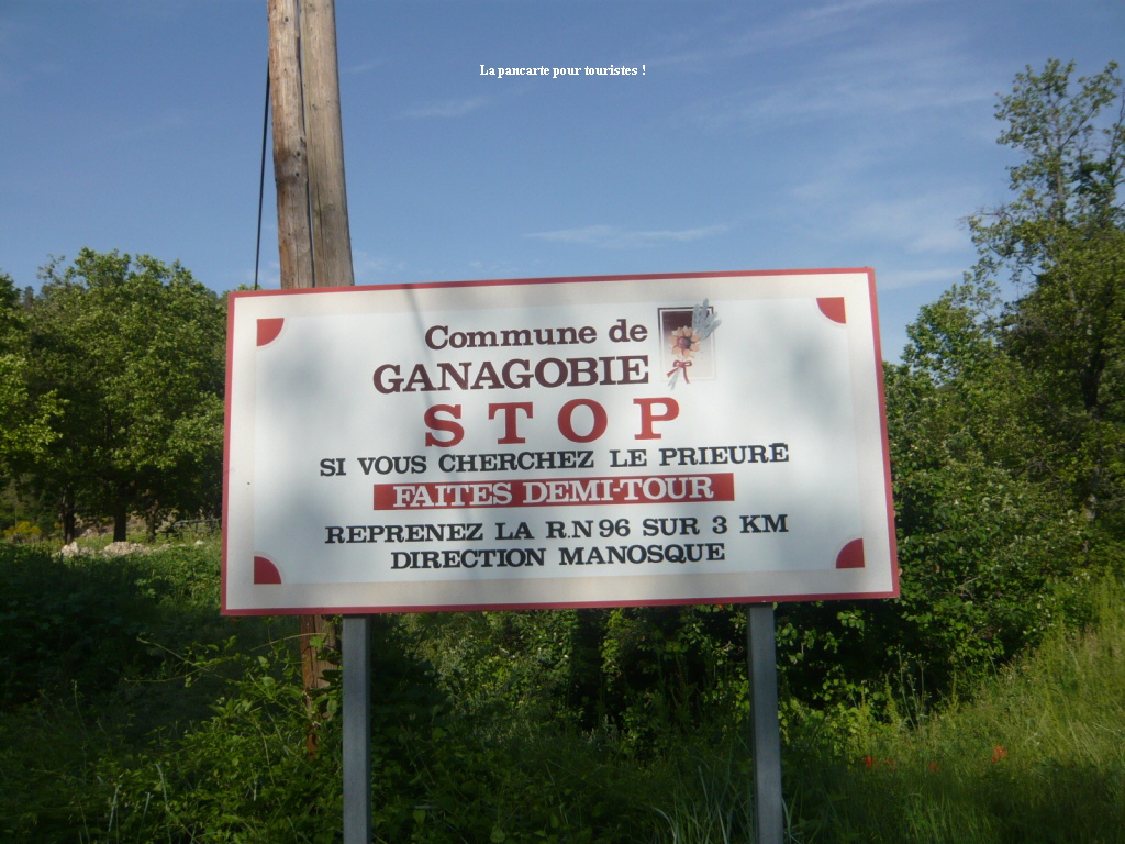 La pancarte pour touristes !