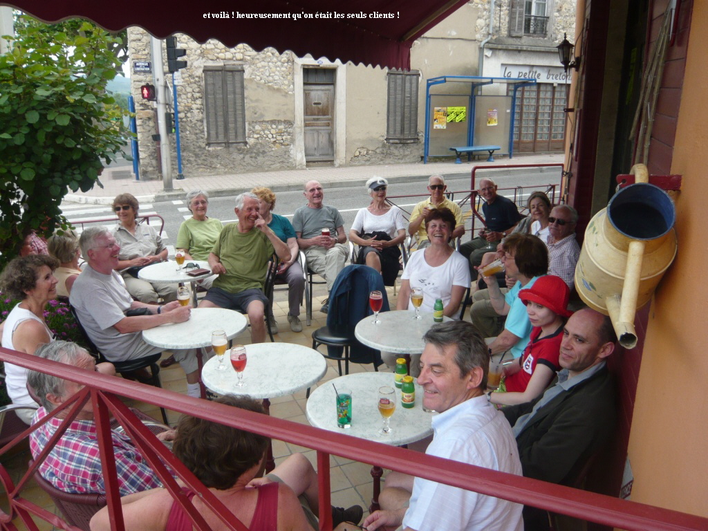 et voil ! heureusement qu'on tait les seuls clients !