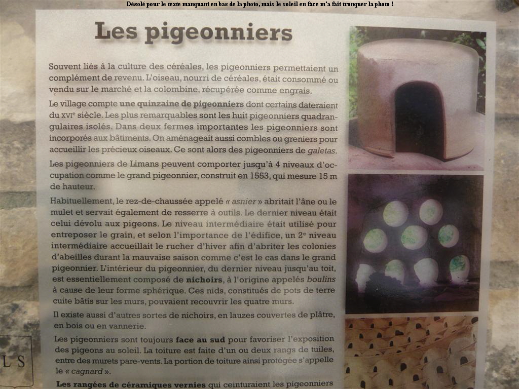 Dsol pour le texte manquant en bas de la photo, mais le soleil en face m'a fait tronquer la photo !