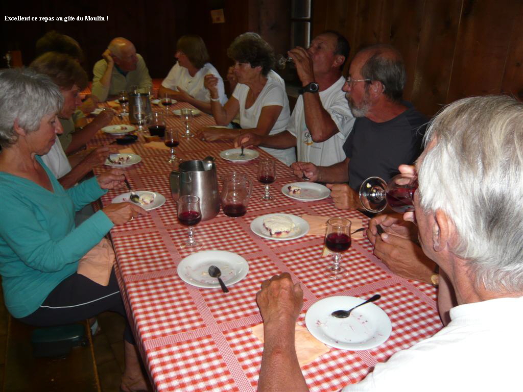 Excellent ce repas au gte du Moulin !