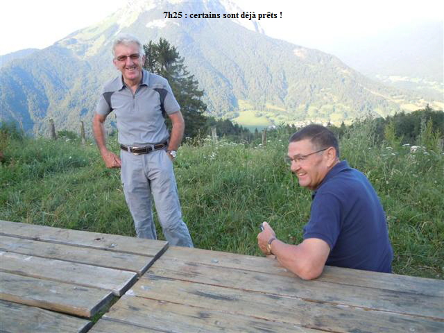 7h25 : certains sont dj prts !