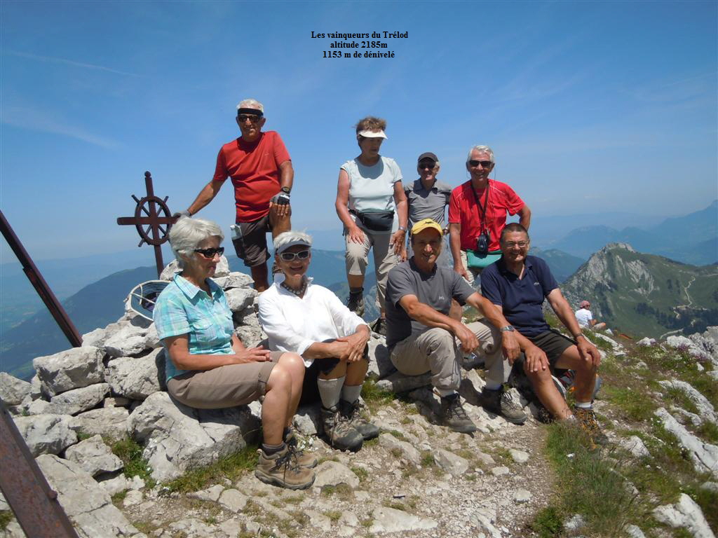 Les vainqueurs du Trlod
altitude 2185m
1153 m de dnivel