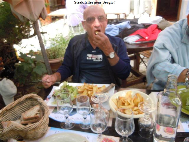 Steak frites pour Sergio !