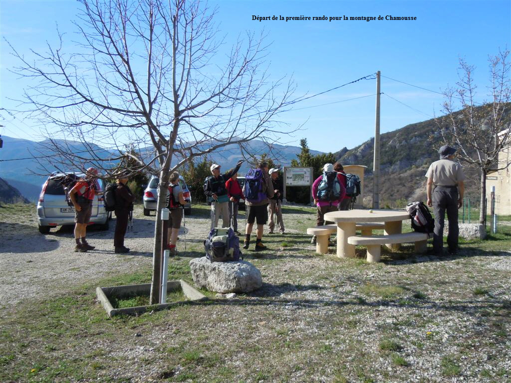 Dpart de la premire rando pour la montagne de Chamousse