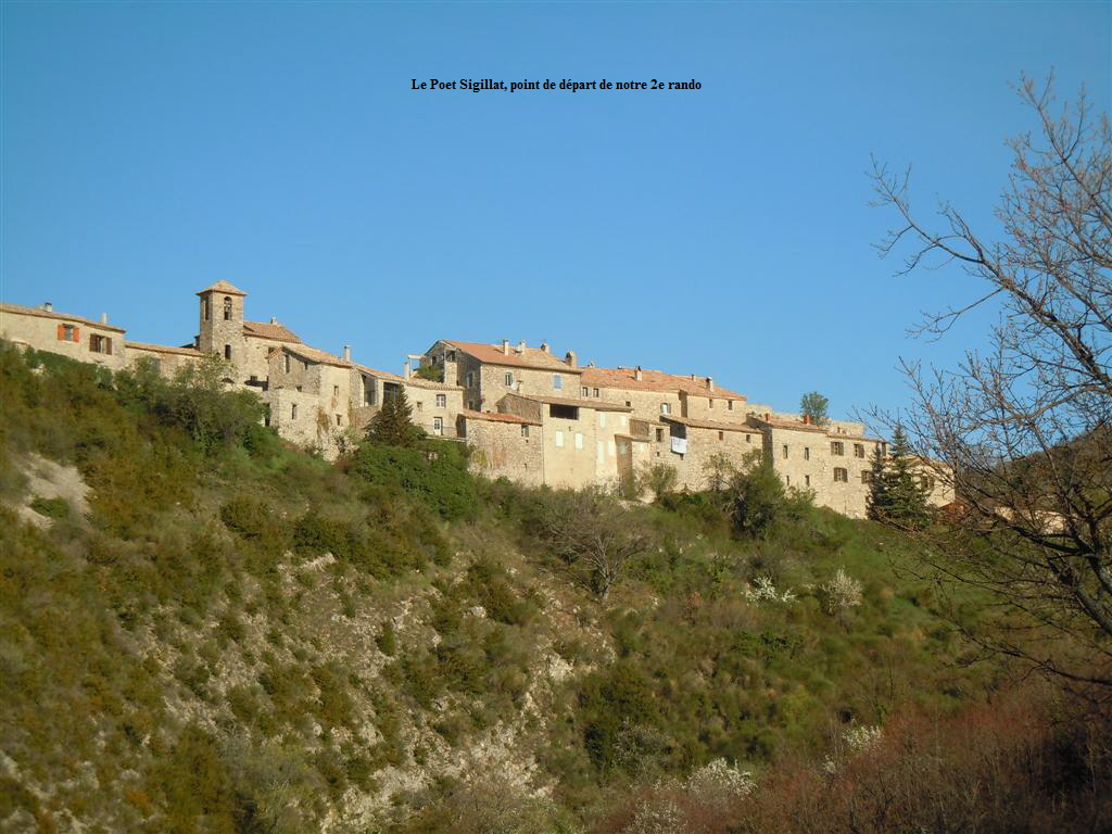 Le Poet Sigillat, point de dpart de notre 2e rando