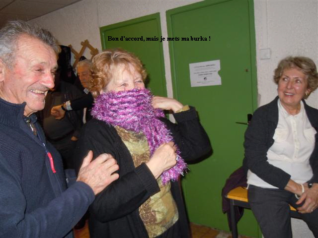 Bon d'accord, mais je mets ma burka !