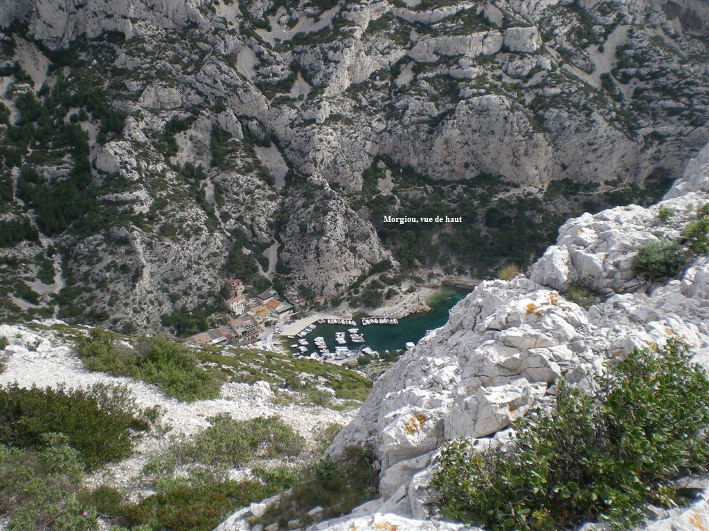 Morgiou, vue de haut