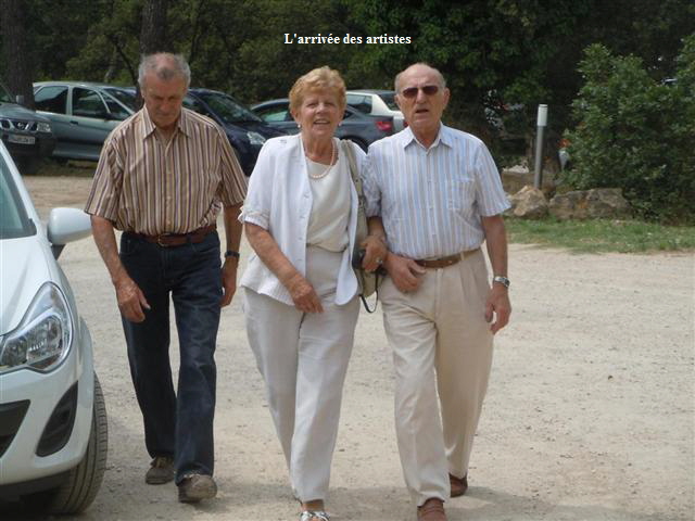 L'arrive des artistes