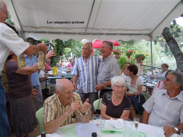 Les vainqueurs arrivent