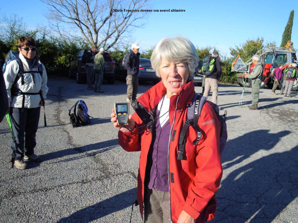 Marie Franoise trenne son nouvel altimtre