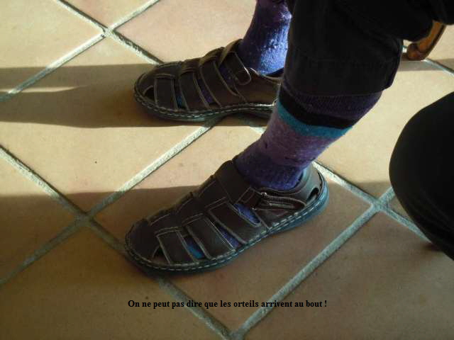 On ne peut pas dire que les orteils arrivent au bout !