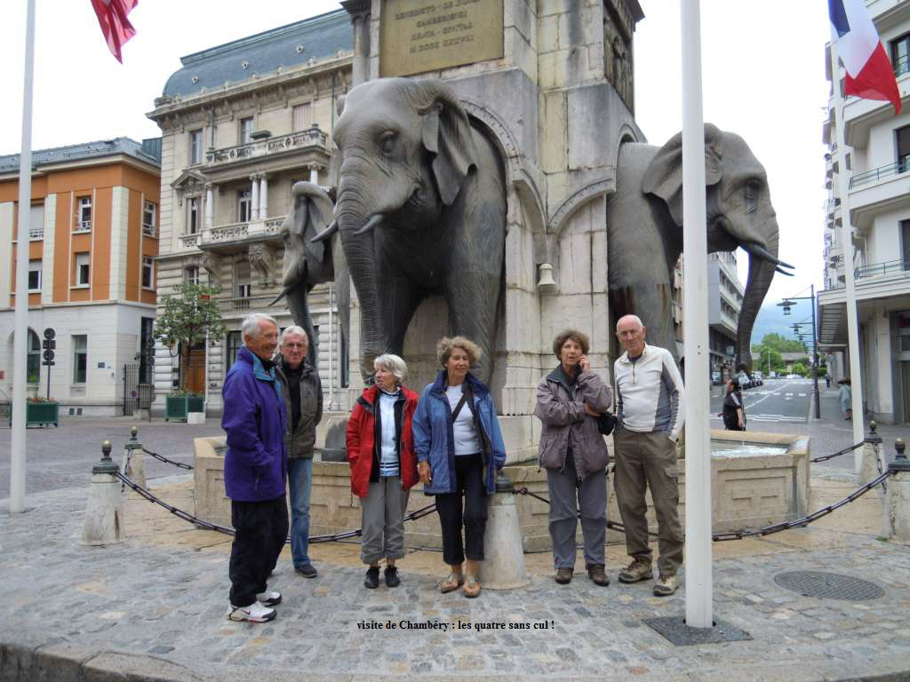 visite de Chambry : les quatre sans cul !