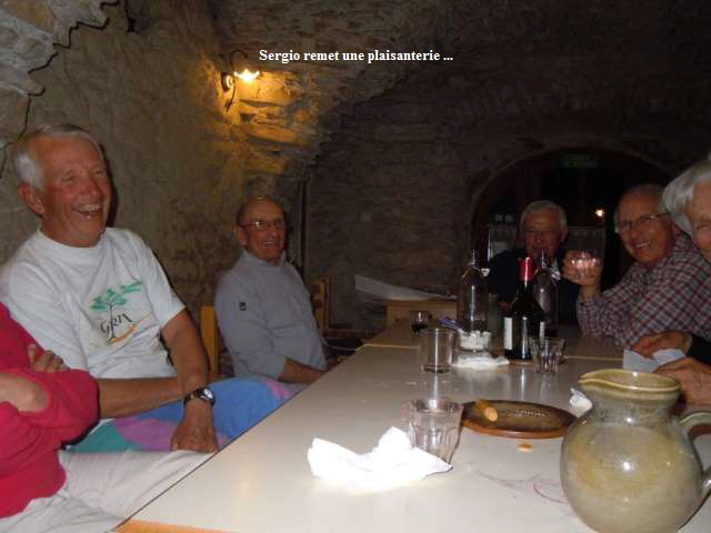 Sergio remet une plaisanterie ...