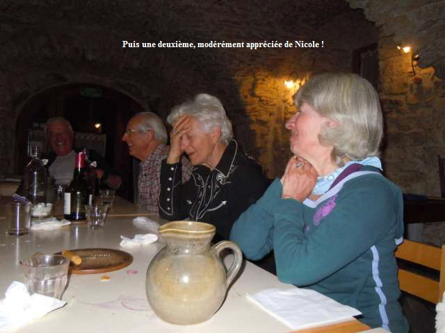 Puis une deuxime, modrment apprcie de Nicole !