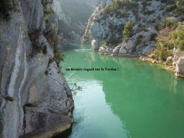 un dernier regard sur le Verdon !
