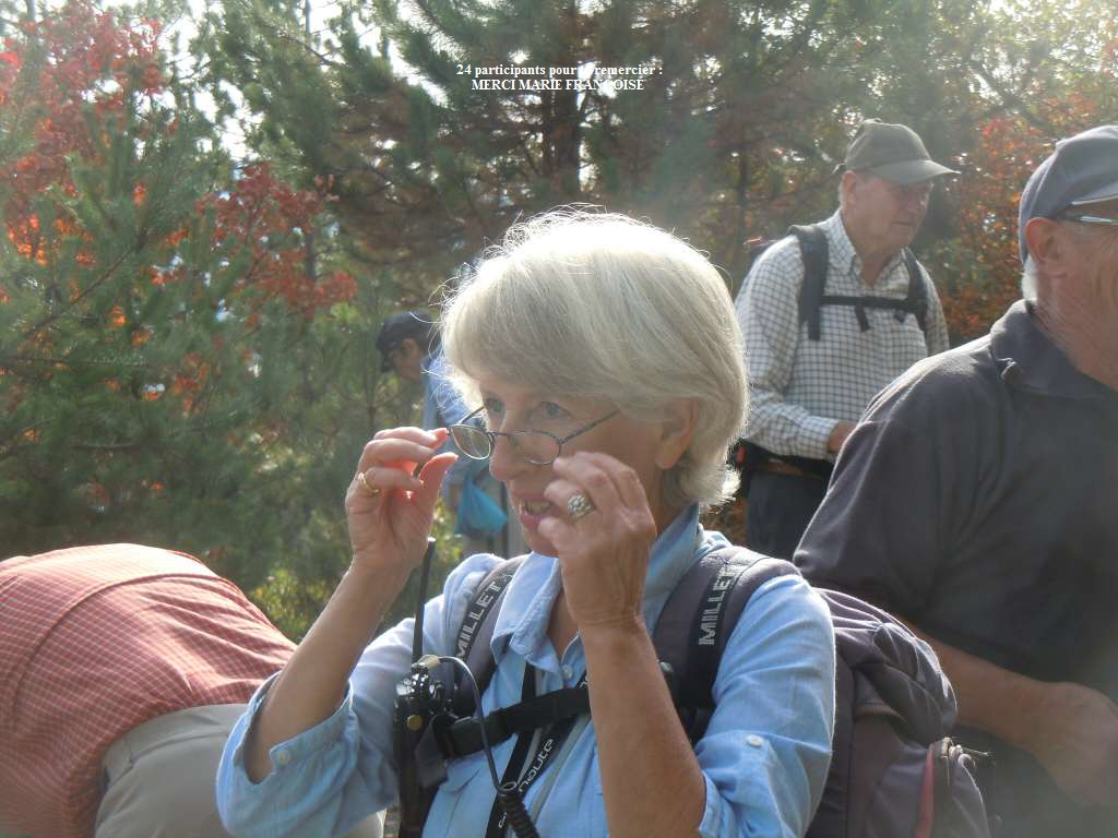 24 participants pour te remercier :
MERCI MARIE FRANCOISE