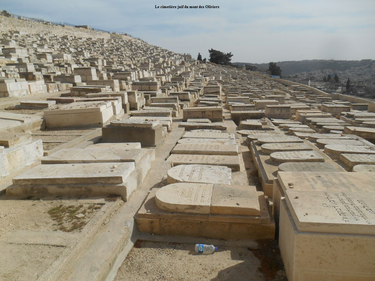 Le cimetire juif du mont des Oliviers